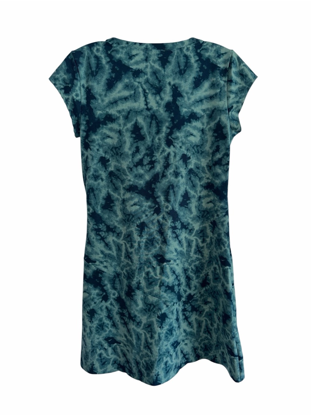 Athleta Nectar Tattooed Surplice Stretch Dress Teal Size size Medium - Picture 3 of 9